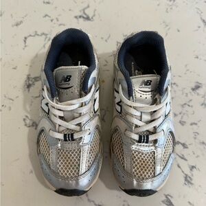 New Balance Kids' Silver Running Shoes